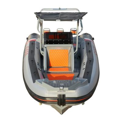 China Water Entertainment 21feet RIB650 Aluminum Inflatable Water Boat Jet Boat for sale