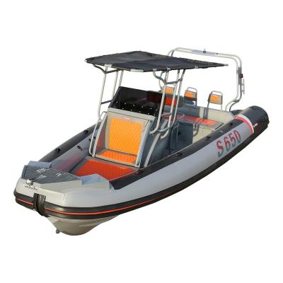 China Water Entertainment 21feet RIB650 Fishing Boat Welded Aluminum RIB Boat Sail Boat for sale