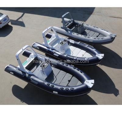 China 17.1feet 5.2m Fiberglass RIB Boat Fishing Boat Luxury Speed ​​Boat for sale