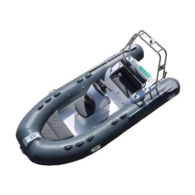 China Fiberglass 12.8 Feet RIB390 Recreational Fiberglass Rig Rigid Inflatable Boat for sale