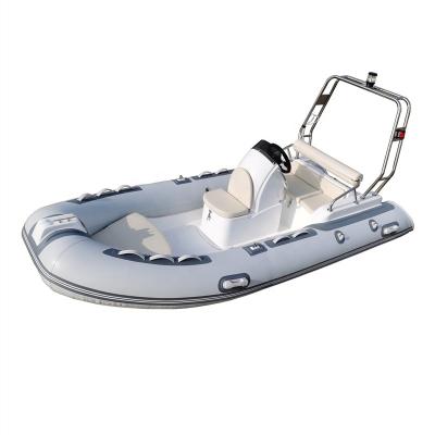 China CE 390cm Deep V Fiberglass RIB Inflatable Boat for sale