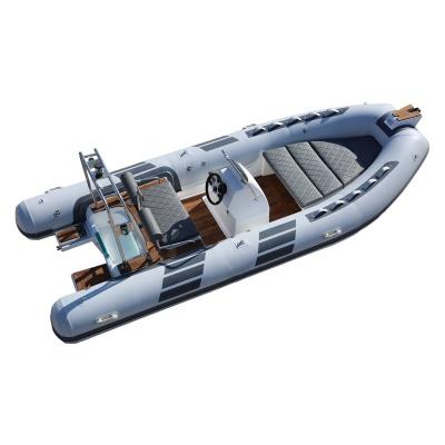 China Fiberglass 4.8M RIB 480 Rigid Inflatable Boat With ORCA Hypalon for sale