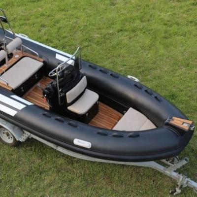 China Sport Recreation 15.8Feet RIB480 Rigid Hull Rowing Boat Luxury Yacht Sailing Boat Fishing for sale