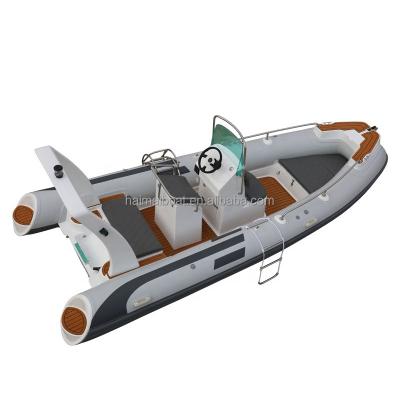 China 17.1feet 5.2m Fiberglass RIB Boat Fishing Boat Luxury Speed ​​Boat for sale