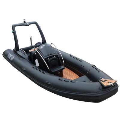 China 19feet 5.8m Rigid Fiberglass Inflatable Boat Taiwan RFA Hypalon Military Boat for sale