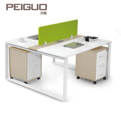 China Modern And Eco-friendly Hot Sale Color Design Staff Workstation White Desk for sale