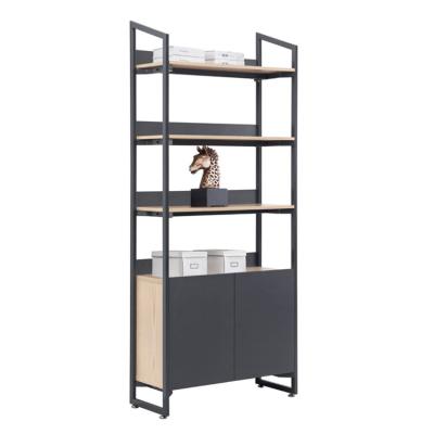 China Foshan Modern and Eco-friendly Open Bookshelves Library Storage Office Cabinet for sale