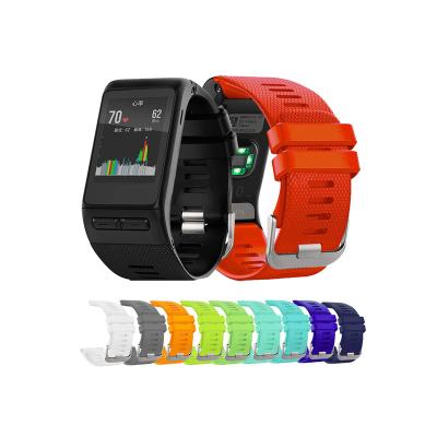 China Hot Sale 30mm Colorful Water Resistant Replacement Strap For Garmin vivoactive HR Silicone Watch Strap for sale