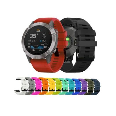 China Esay Quick Release Fit 22mm Watch Band For Garmin Fenix ​​6/6 pro Fenix5/5plus quick releaseSilicone watch strap for sale