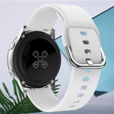 China Fanshion Sport Wholesale Soft Silicone Strap For Smart Watch For Samsung Active2, Huawei Gt42mm for sale