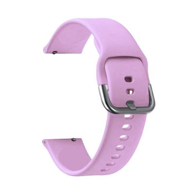 China Fanshion Sports New Product Custom Rubber Silicone Soft Watch Band For Samsung Active2, Huawei Gt42mm for sale