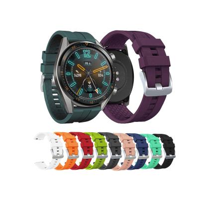 China Water Resistant New Arrival 22mm Silicone Watchband For Huawei Watch GT/GT2 46mm/Samsung Speed ​​S3 Replacement Rubber Watch Bands for sale