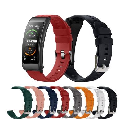 China Dual Color Silicone Band For Huawei TalkbBand B6 Strap Wristband For Huawei B6 Replacement Wristband 16MM Buckle Belt Smart Watch Accessories for sale