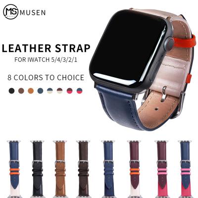 China Classic Leather Free Sample Silicone Replacement Band Strap For Apple Watch Band Series 6 5 4 3 2 1 For iwatch Band Strap 38 40 42 44 mm for sale