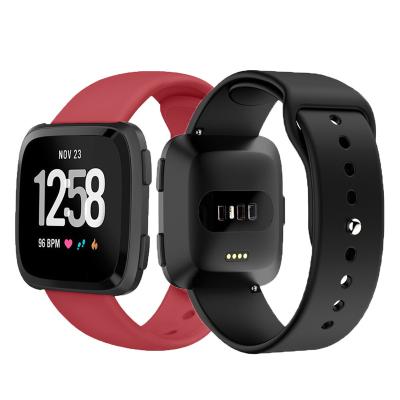 China High Quality Water Resistant Sport Silicone Watchband For Fitbit versa/versa2/lite Wrist Replacement Waterproof Accessories Smart Watch Band for sale