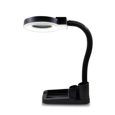 China Modern 40 LED Beads Magnifier 220V Dazor Lighting Ring Light Electronic Maintenance Lamp Desk Lamp for sale