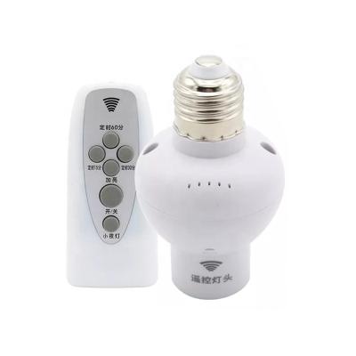 China Smart Home 220V Dimmable Light Bulb Remote Control Smart Socket Holder E27 Wireless Lamp Switch for sale