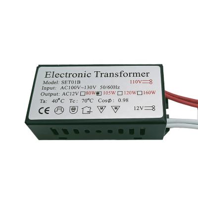 China Electronic Power 110V 105W Transformer AC110V-130V To 12V AC Power Supply For G4 Halogen Crystal Lamp Beads Quartz Chandelier for sale