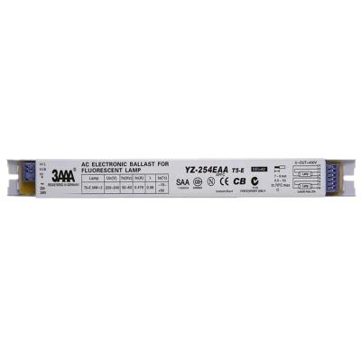 China 3AAA YZ-254EAA 220-240V 2*54W T5 Electronic Electronic Ballasts For T5 HO Lamp T8 Rectifier Fluorescent Tube Lamp Aquarium for sale