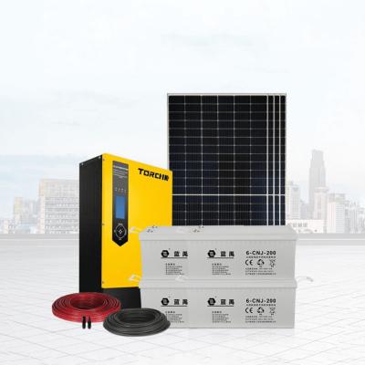 China Home Solar Photovoltaic Off-Grid Power Generation System 1KW 2KW 3KW 5KW 8KW 10KW 15KW 20KW for sale