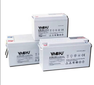 China Solar System GEL Battery 12v AGM Series 65Ah 100Ah Low Self-discharge Energy Storage Solar Lead Acid Batteries for sale