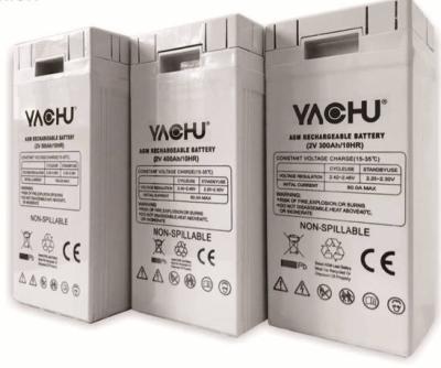 China Solar System 2V AGM/GEL Solar Battery 100Ah 200Ah Low Discharge Energy Storage Lead Acid Batteries for sale