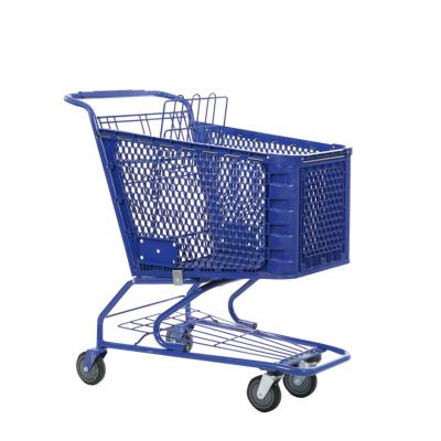 China Unveiling 2021 100L America Style High Quality Shopping Trolley Trolley for sale