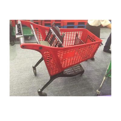 China 2021 Unveiling Good Quality Plastic Trolley Supermarket Trolley for sale