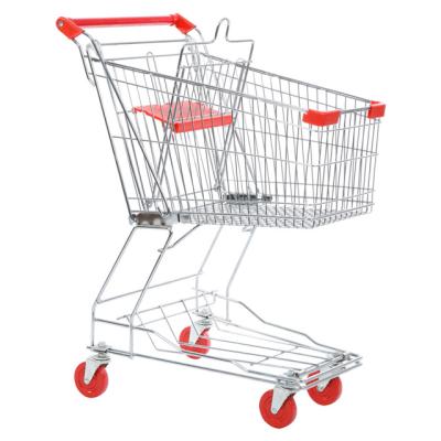 China Asian Unveiling Hypermarket Basket Trolley Trolley Buggy Traditional Style 180L Shopping Carts for sale