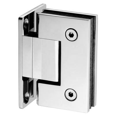 China Easy Installation Heavy Duty Brass Wall 90 Degree To Self Close Shower Glass Pivot Door Spring Glass Hinge for sale