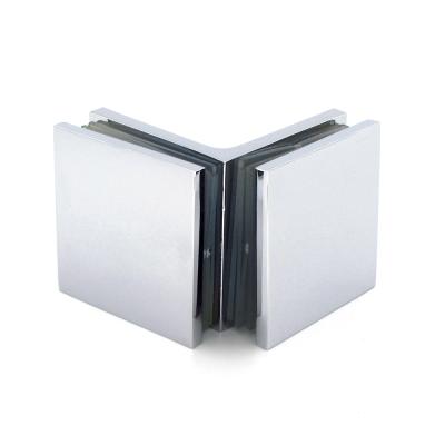 China Glass Flange Of 90 Degree Corner Flange Shower Fittings Mirror Angle Glass Flange For Shower Sliding Door Fitting for sale