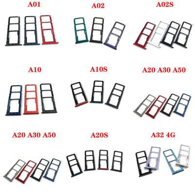 China Wholesale High Quality Plastic+Metal A10S A20S A11 A12 A32 A30S A50S A60 A70 A80 A90 SIM Card Tray Phone Parts For Samsung Galaxy for sale