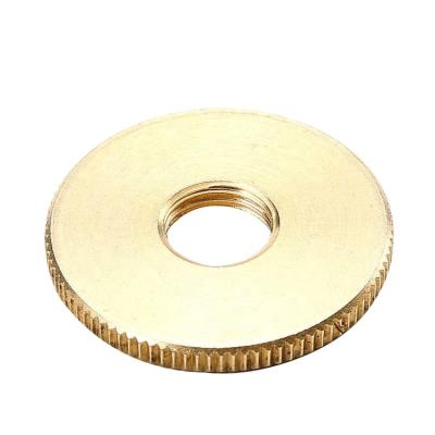 China Customized General Industry Classic Brass Knurled Round Nut For Connection Licht Joint Ring for sale