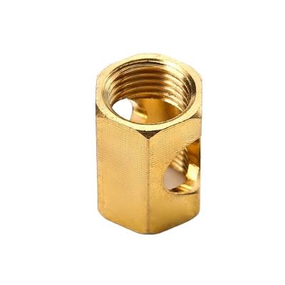 China For Professional Brass Hexagonal Thing Lamp Maker Brass Coupler for sale