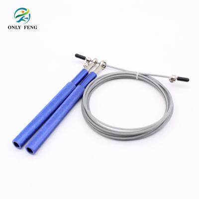 China Durable aluminum handle with steel wire 360 ​​rotating bearing jump rope for sale