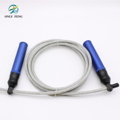 China Aluminum Handle Durable Professional Weighted Jump Rope for sale