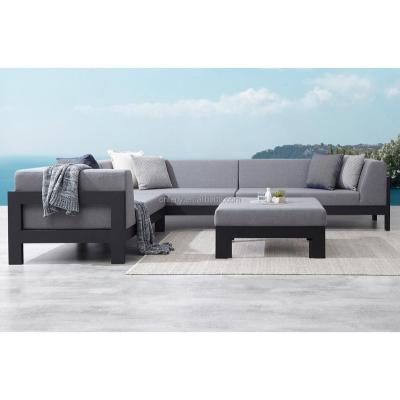 China Modern New Arrival Outdoor Furniture Patio Furniture Fabric Patio Fashion Sofa Upholstery Garden Sets for sale