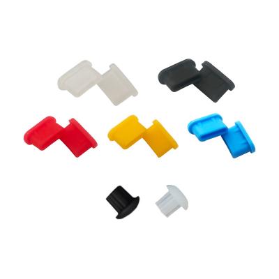 China Perfect Type C Port Size Black Dust Plugs Charging Socket USB Protector Silicone Cover for sale