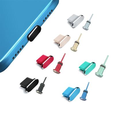 China Aluminum Alloy Metal Anti-Dust Plug Set Compatible With Type C Charging Port And Earphone Jack, Anti Dust Plug Caps For USB C Devices for sale