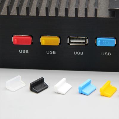 China Type One USB Port Colorful Waterproof Type USB Left Silicone Female Dust Cover Cap for sale