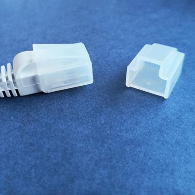 China Wholesale Price RJ45 Cable End 10pcs/set Dust Cap RJ45 Male Plastic Clear Plug Custom RJ45 Dust Cover for sale