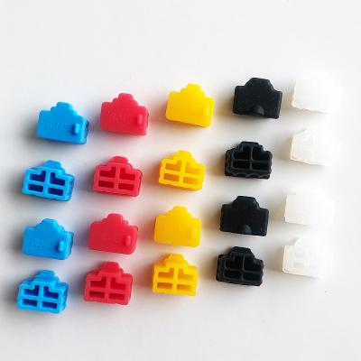 China RJ45 port reliable supplier blue silicone rubber dust plug cover cap for female rj45 jack for sale