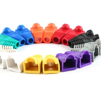 China Need installation 6mm1000pcs/bag Ethernet RJ45 cable connector soft plastic boot does not cover grommet boots CAT5 CAT5E CAT6 CAT6E for sale