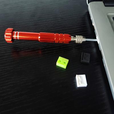 China No Need Detachable USB Blocker Plastic Female Unique-design Type A USB Port Lock With Key for sale