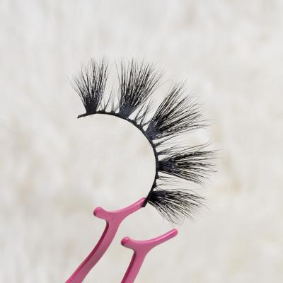 China Black cotton rod for Mink Eyelashes 3d real Mink Eyelashes 10 pairs flew Mink Lashes for sale