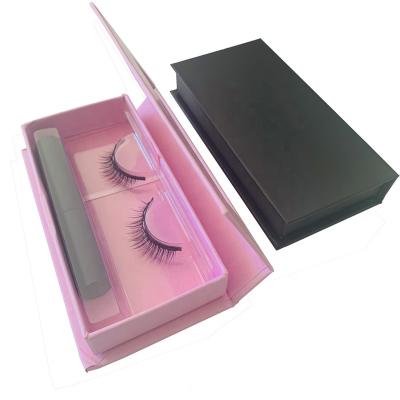 China Wholesale Natural Private Label False Eyelashes Long Magnetic Eyelashes And Magnetic Eyeliner for sale