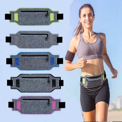 China Water Proof Waist Bag Sports Waist Bag Hidden Pocket Gym SportsBags Running Belt Waist Pack Professional Running Women Men Cell Phone Case Pouch Sports Waist Bag for sale