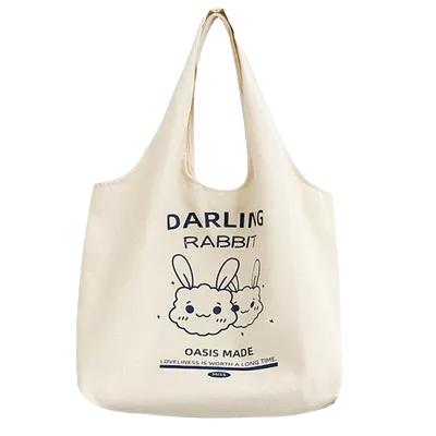 China CUSTOM PRINT Toiletry Item Luxury Cotton Tote Bag Canvas for sale