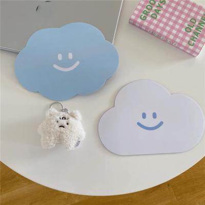 China Simple Cute Cartoon Cloud Patterns Couples Mouse Pad Computer Game Student Smiling Mouse Pads for sale