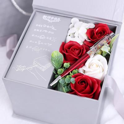 China New Valentine Festival Gift Soap Rose Creative Flower Soap Flower Soap Flower With Drawer Box for sale